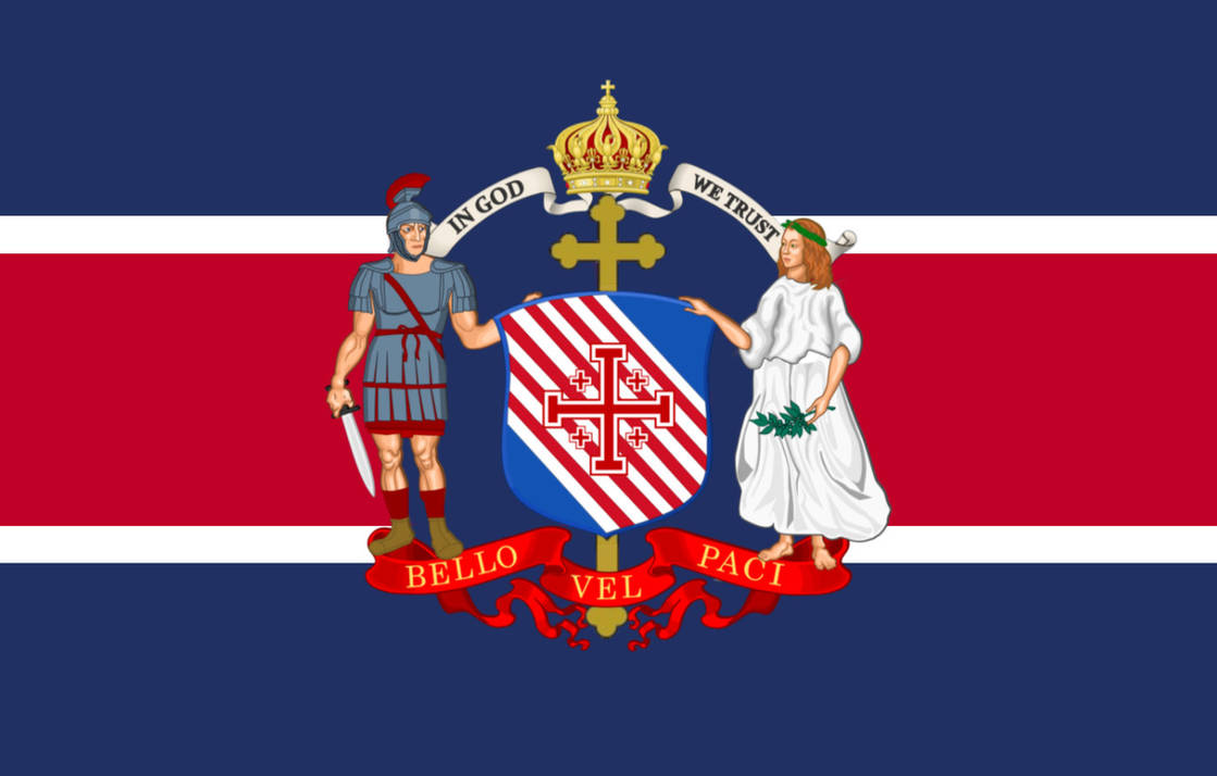 Catholic American Monarchy Flag v2 by JacksonPowersTheRed on DeviantArt