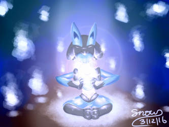 Lucario aura sphere