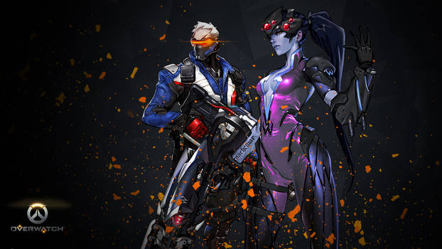 Overwatch Wallpaper Soldier 76 - Widowmaker