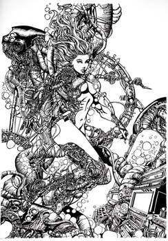 Cyberpunk (Pencils by Andrey Lunatik)