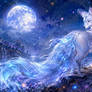 The Celestial Guardian of the Moonlit Blossom