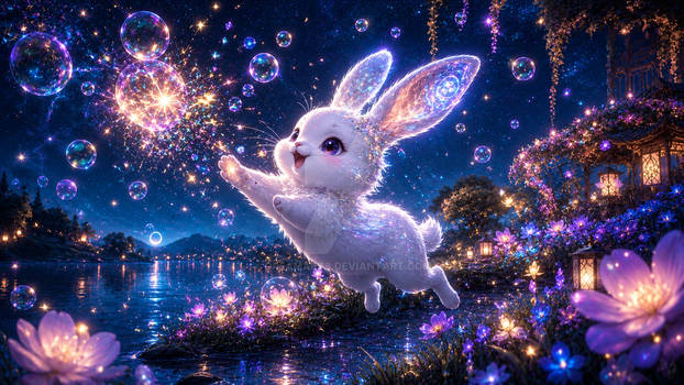 A Starry Rabbit Starry-Eared Rabbit of the Moonlit Meadow by DreamArt8 on DeviantArt