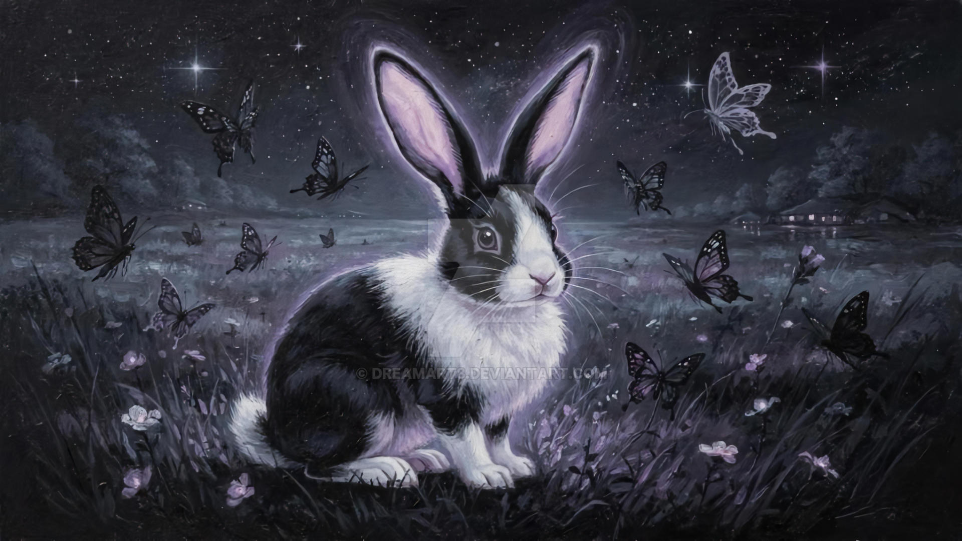 A Starry Rabbit Starry-Eared Rabbit of the Moonlit Meadow by DreamArt8 on DeviantArt