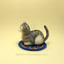 Neddle felted miniature tabby cat -ooak