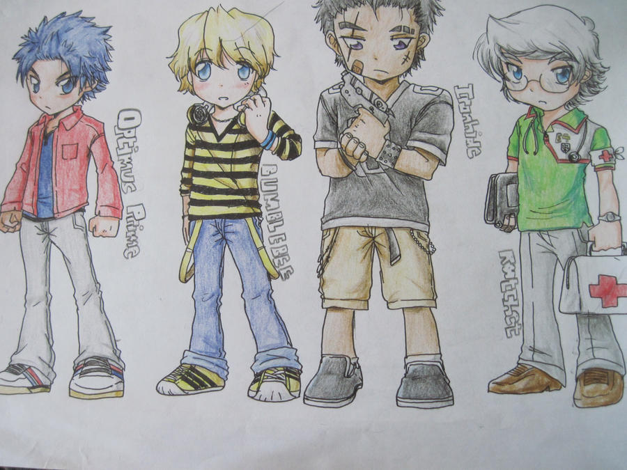 Transformers movie humans Pt.1 by RazPerm on DeviantArt