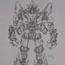 DOTM Jolt robot lineart