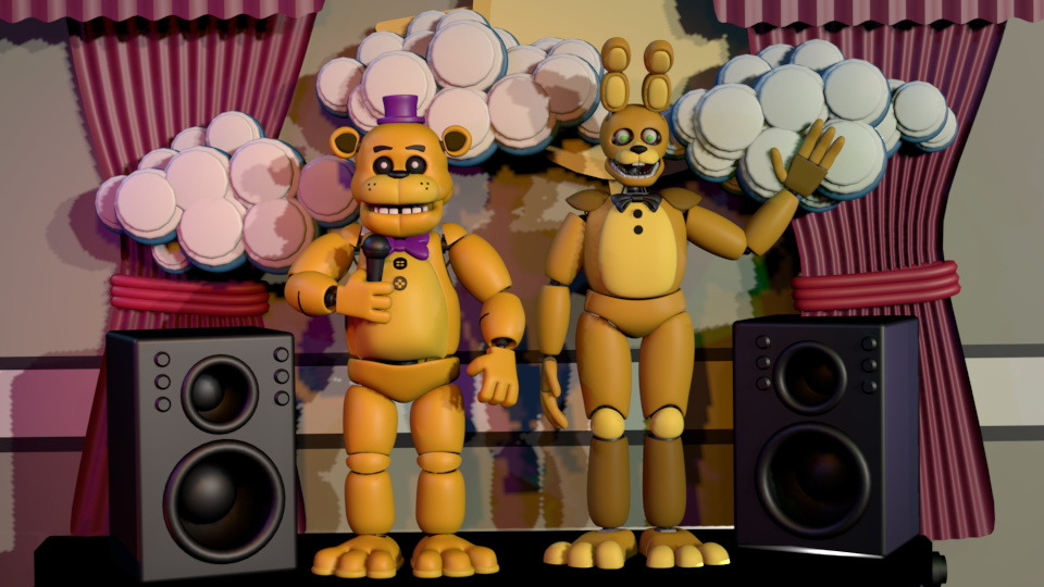 1983/1987 Fredbear in FNaF 4 by RealZBonnieXD on DeviantArt