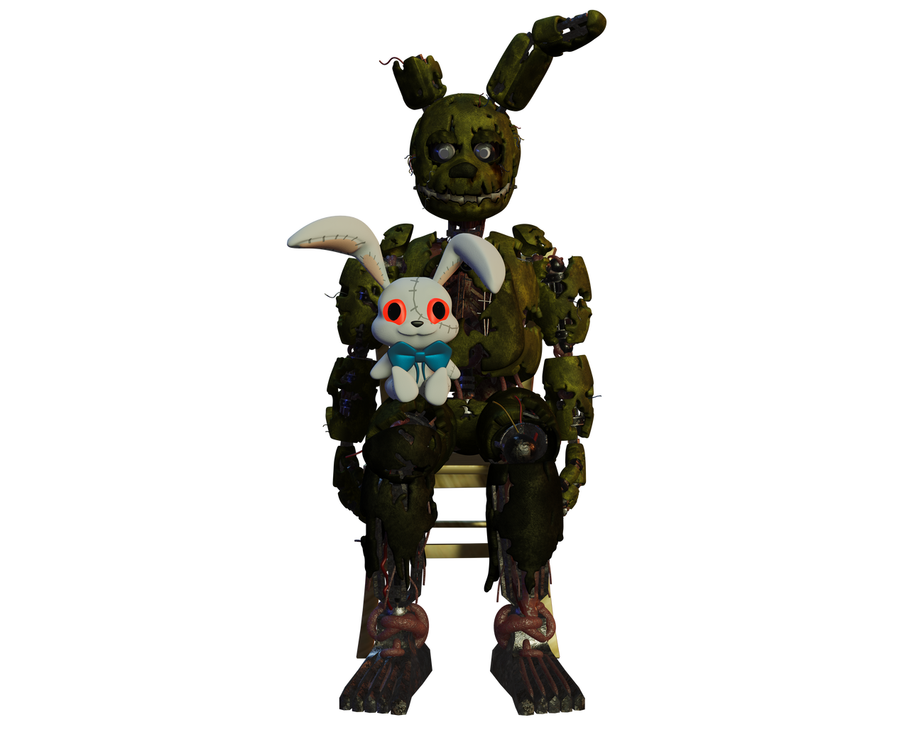 Demon Springtrap Springtrap The Demon and Vanny the Smol by MeAndeight on DeviantArt