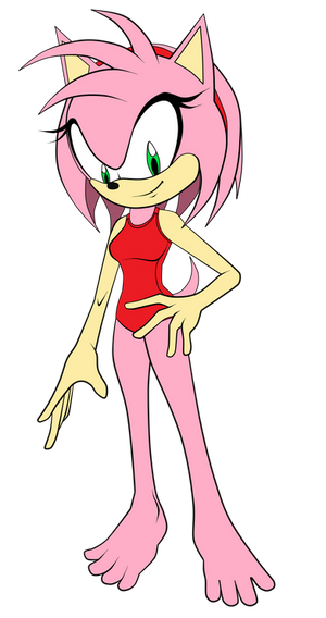 Amy Rose in Swimsuit (Commission Bonus)