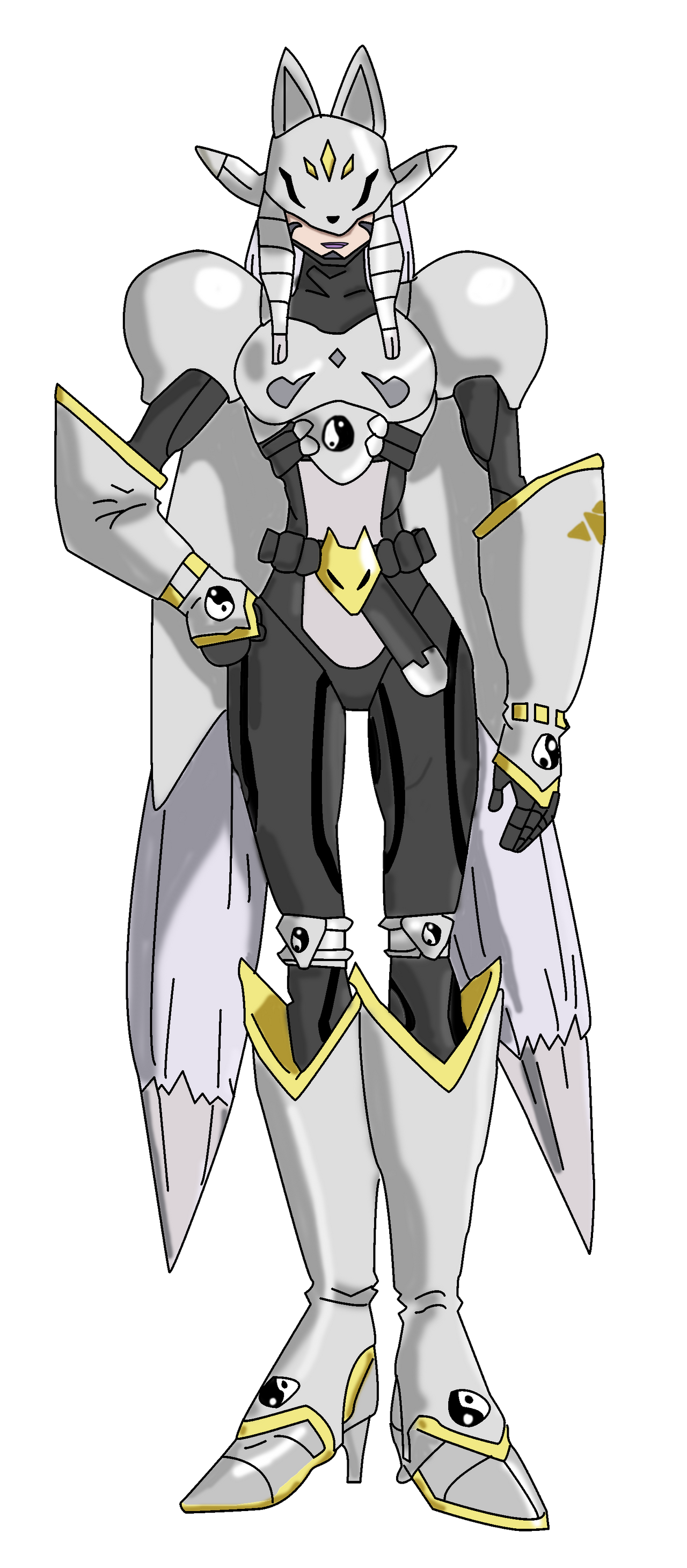 Sakuyamon (Silver) by Squad4546 on DeviantArt