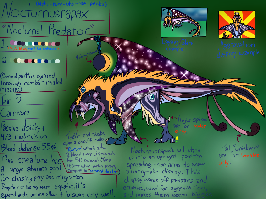 Nocturnusrapax for Creatures of Sonaria by MAJLeaguez on DeviantArt