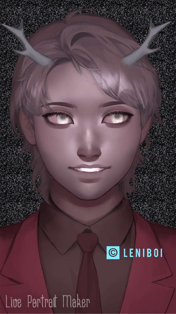 Alastor alt portrait by leniboi on DeviantArt