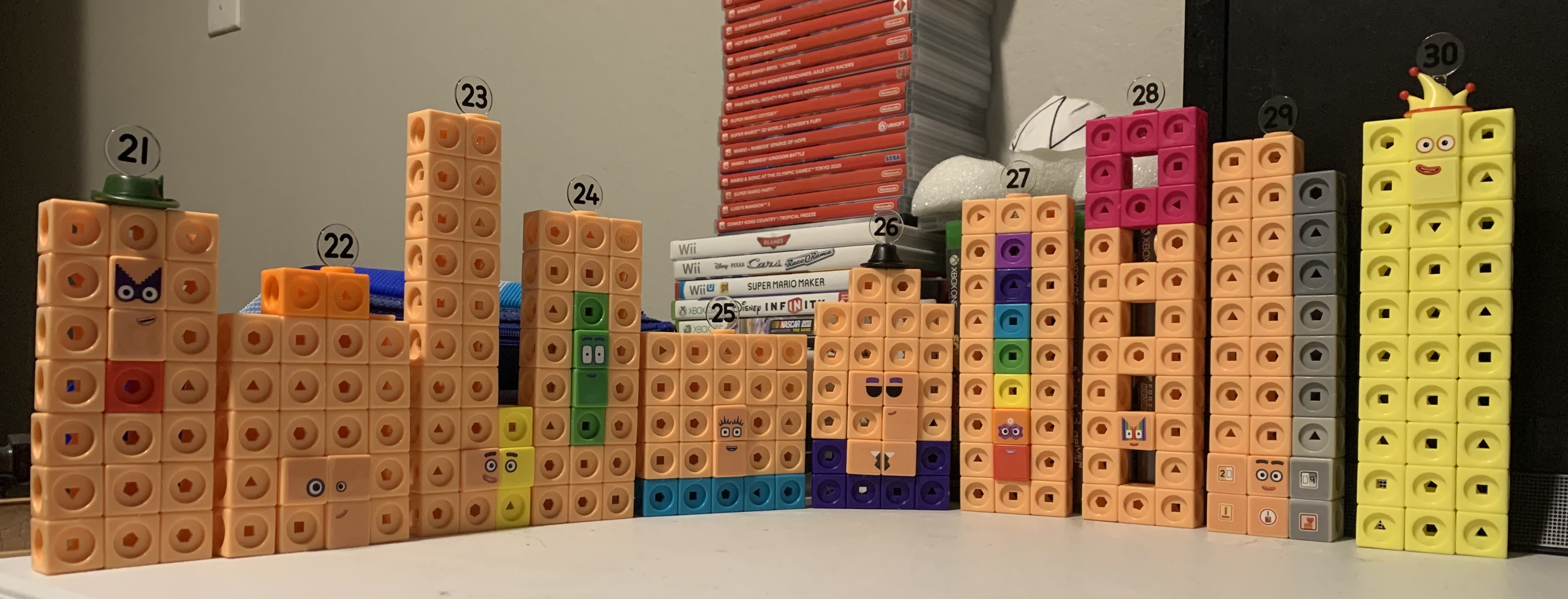 231 Blocks Math Mathlink numberblocks 21-30 by Slimeboi59 on DeviantArt