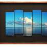 Bring Home the Beach 5 Panel Framed Print