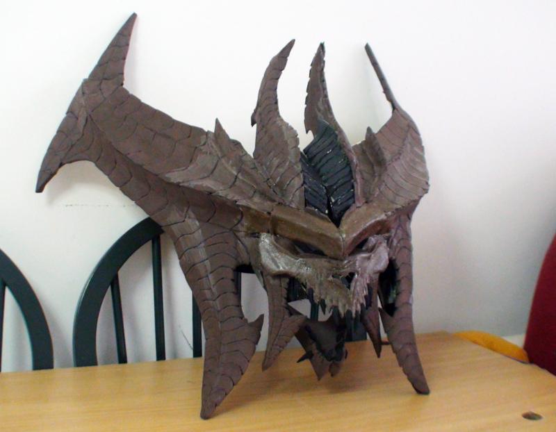 Diablo costume WIP - the head