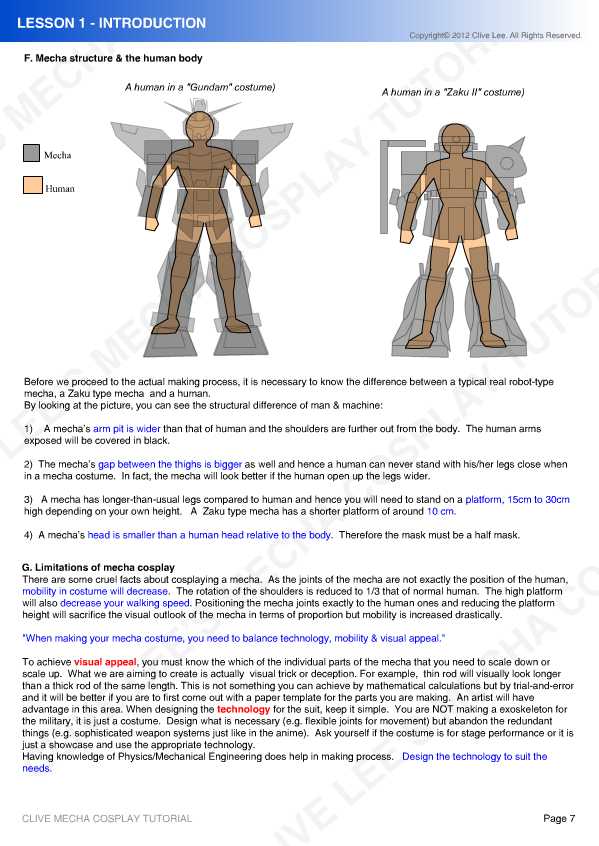 Gundam/ Mecha cosplay tutorial - Lesson 1-4