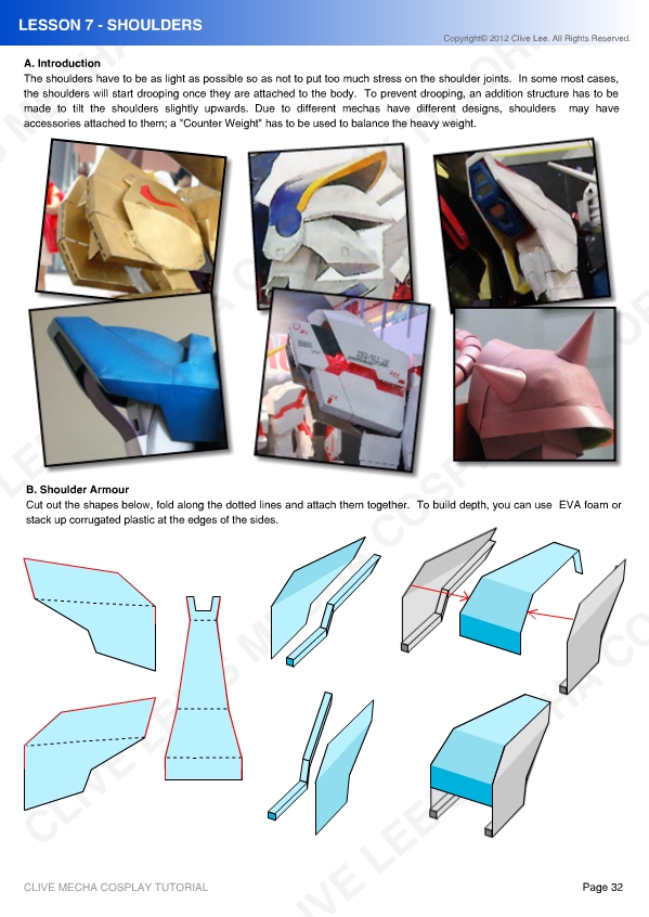 Gundam mecha cosplay tutorial - Lesson 7 - 1