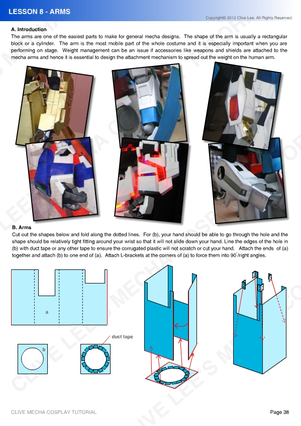 Gundam mecha cosplay tutorial - Lesson 8 - 1