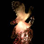 Ice Carving Making Lovebirds