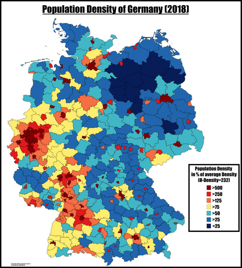 Germany Population Density Map