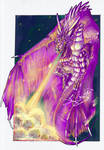 purple dragon rooooar by kigoci
