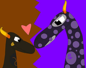 Gamzee and tavros Dragons