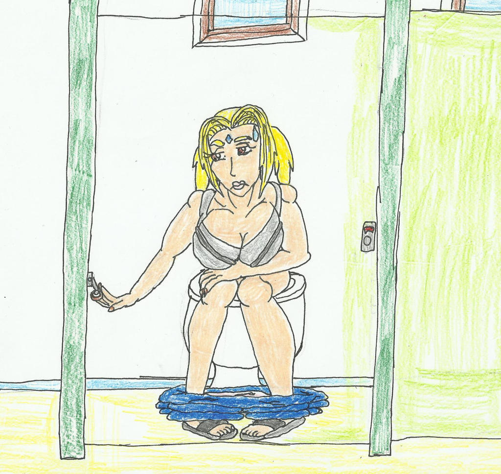 Tsunade On A Toilet