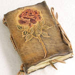 Small Rose Leather Journal by gildbookbinders