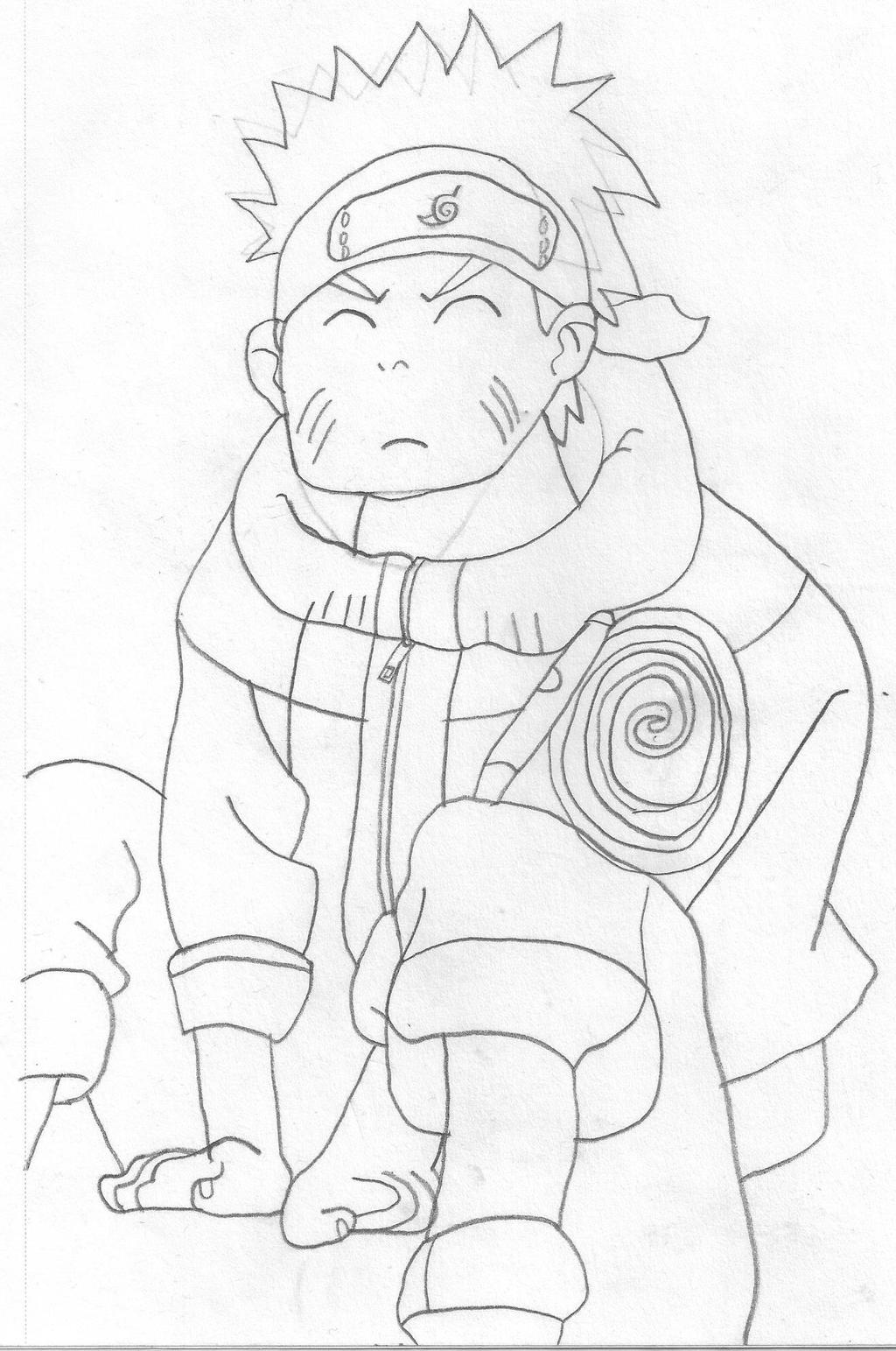 Naruto Sitting on a step by mewichigo343 on DeviantArt