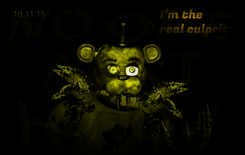 Nightmare Fredbear in real life animatronics, Five Nights at Freddy's