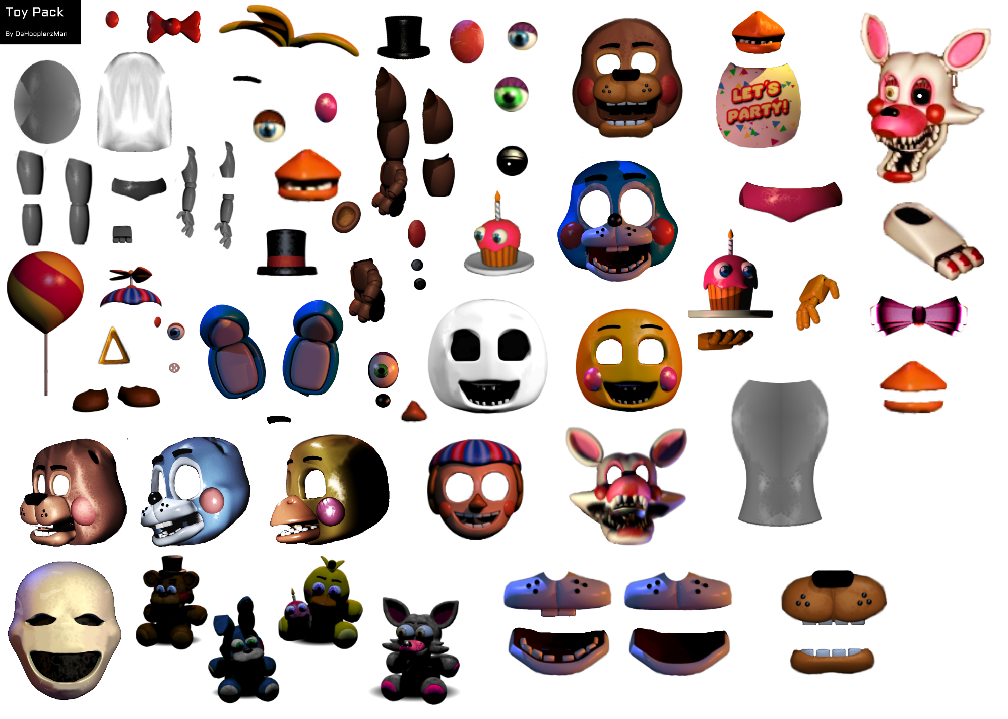 FNAF 1 but with Toy Animatronics & Puppet!