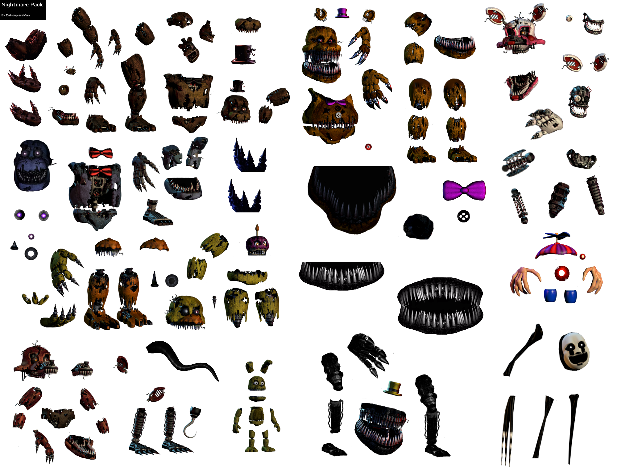 Five Nights At Freddy's 4 Nightmare Animatronics PNG