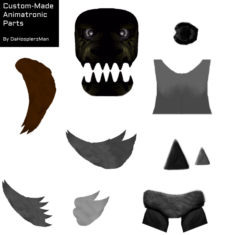 Custom-Made Animatronic Parts Resource Pack by DaHooplerzMan on DeviantArt