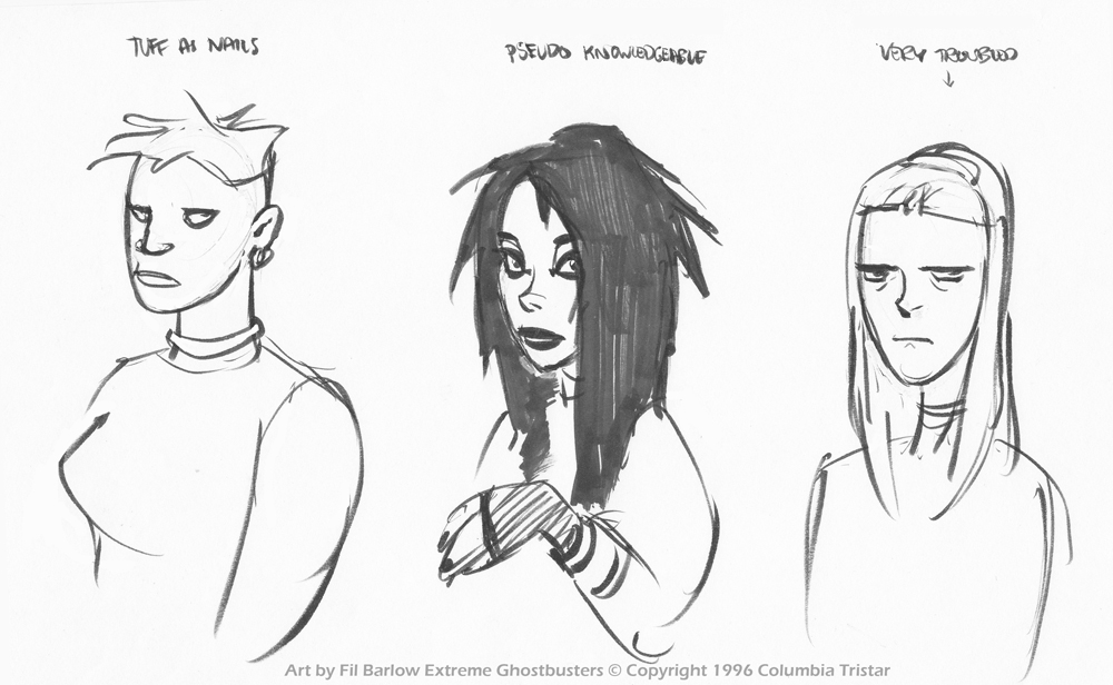 XGB: Early Concept ~ Female Characters by filbarlow