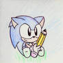 Sonic and his Pencil