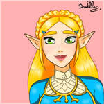 ''Cute Zelda'' - Fanart by Dasalsan99