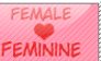 Female Feminine Stamp