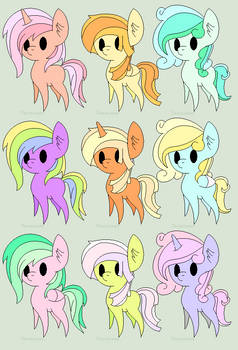 Pastel pony adopts 5/9 OPEN | LOWERED PRICES!!