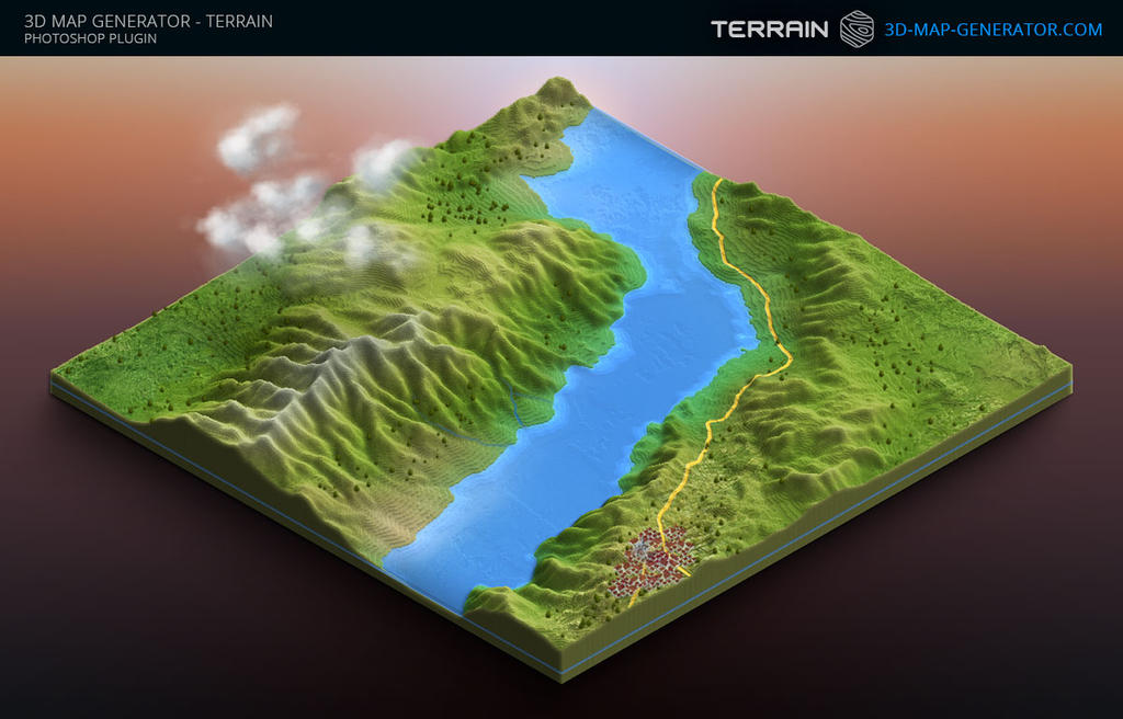 3d map generator terrain example