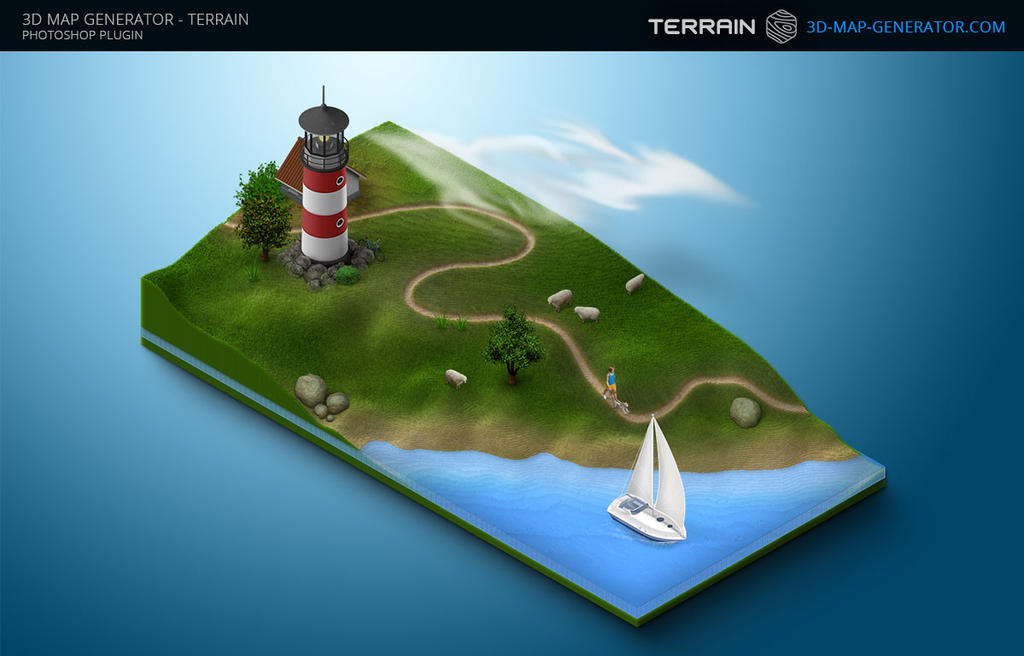 3D Map Generator - Terrain - Example Map - Beach by templay-team on  DeviantArt