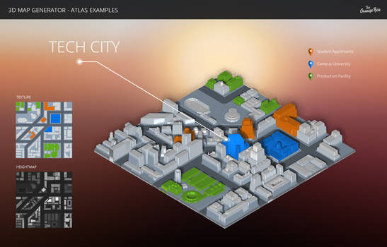 City - 3D Map Generator - Atlas - Photoshop Plugin