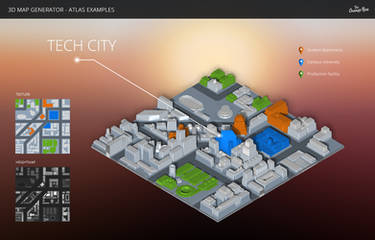 City - 3D Map Generator - Atlas - Photoshop Plugin