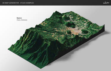Relief-3D Map Generator - Atlas for Photoshop