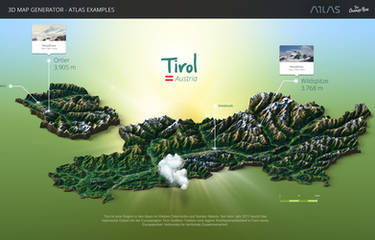 Tyrol-3D Map Generator - Atlas for Photoshop