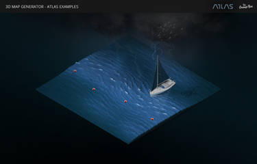 Dark Waters-3D Map Generator - Atlas for Photoshop
