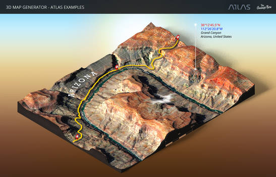 Grand Canyon-3D Map Generator-Atlas for Photoshop