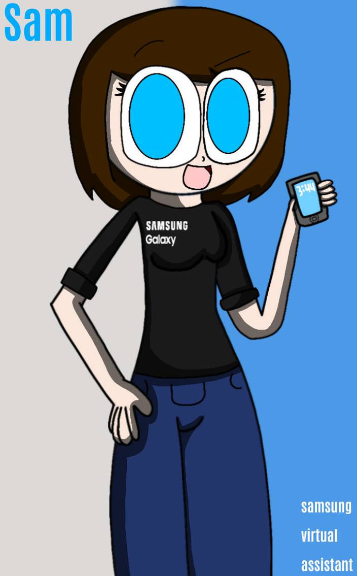 Samsung virtual assistant Sam fanart | Sticker