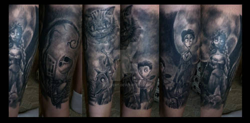 Tim Burton tattoo