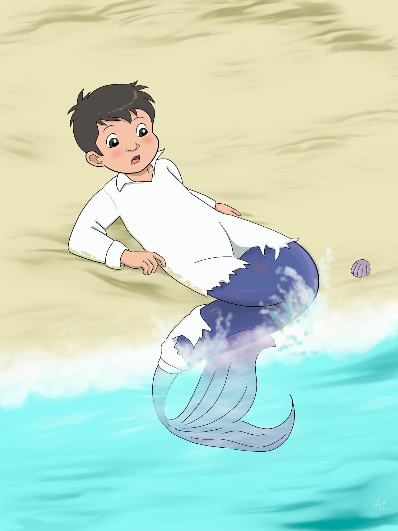 Merboy Wrapped Nemo Merboy by Chica by Curious4ever on DeviantArt