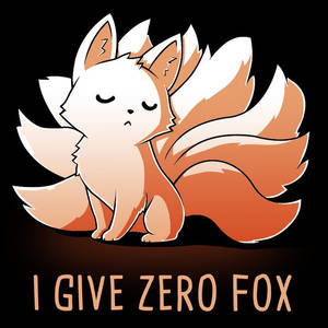 I-give-zero-fox-t-shirt-teeturtle 1024x1024